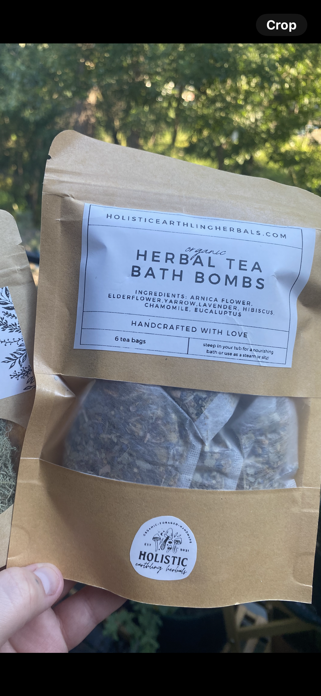 herbal tea bath bombs