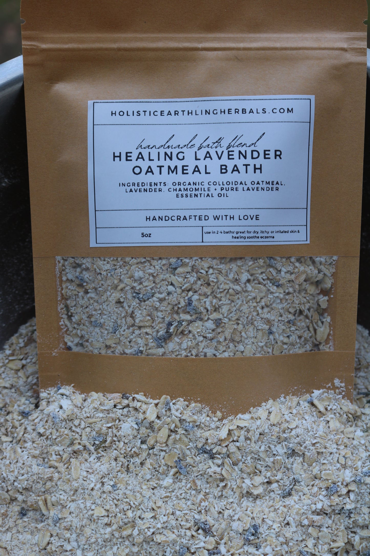 healing lavender oatmeal bath