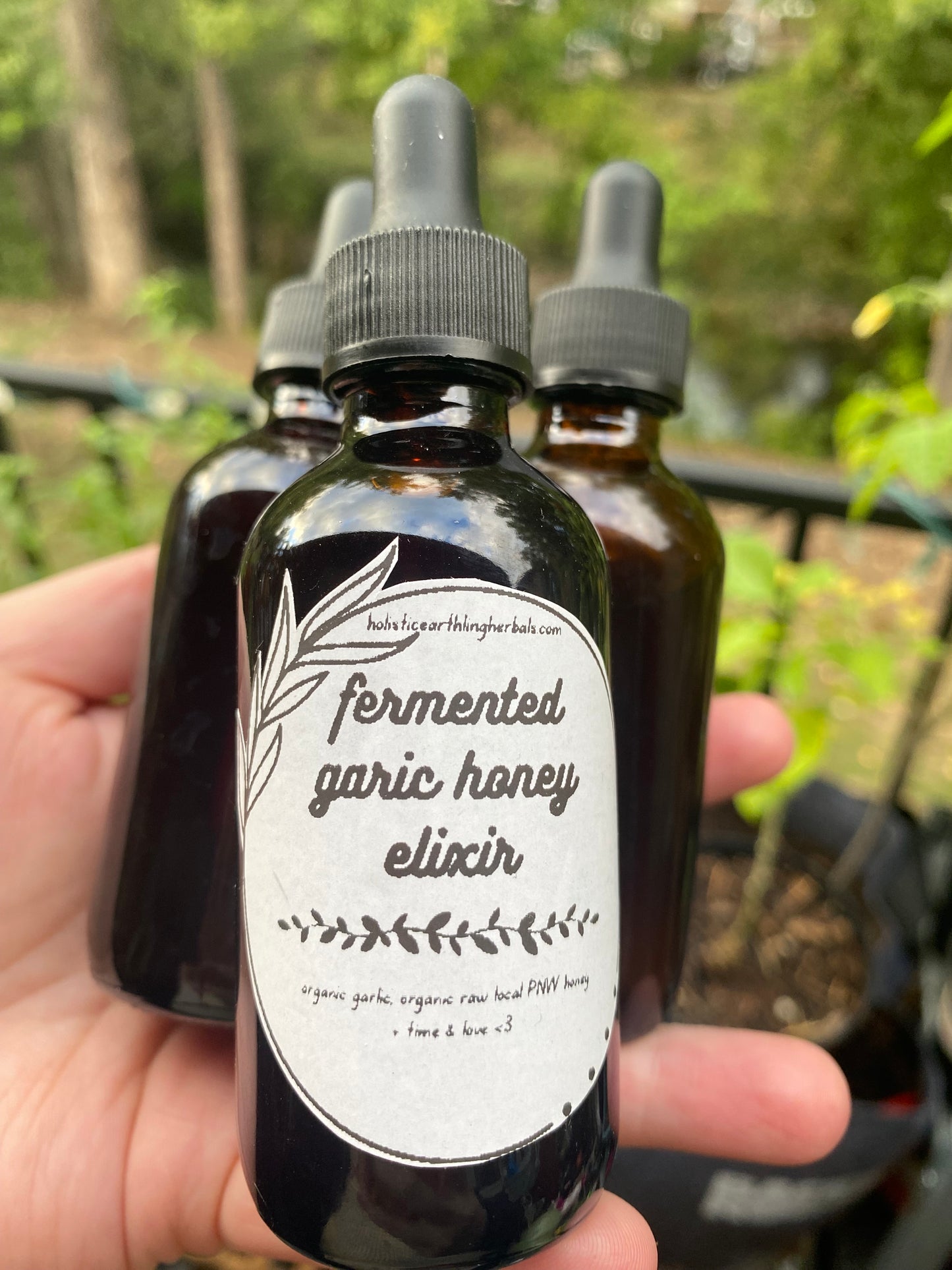 PREORDER- organic garlic honey elixir