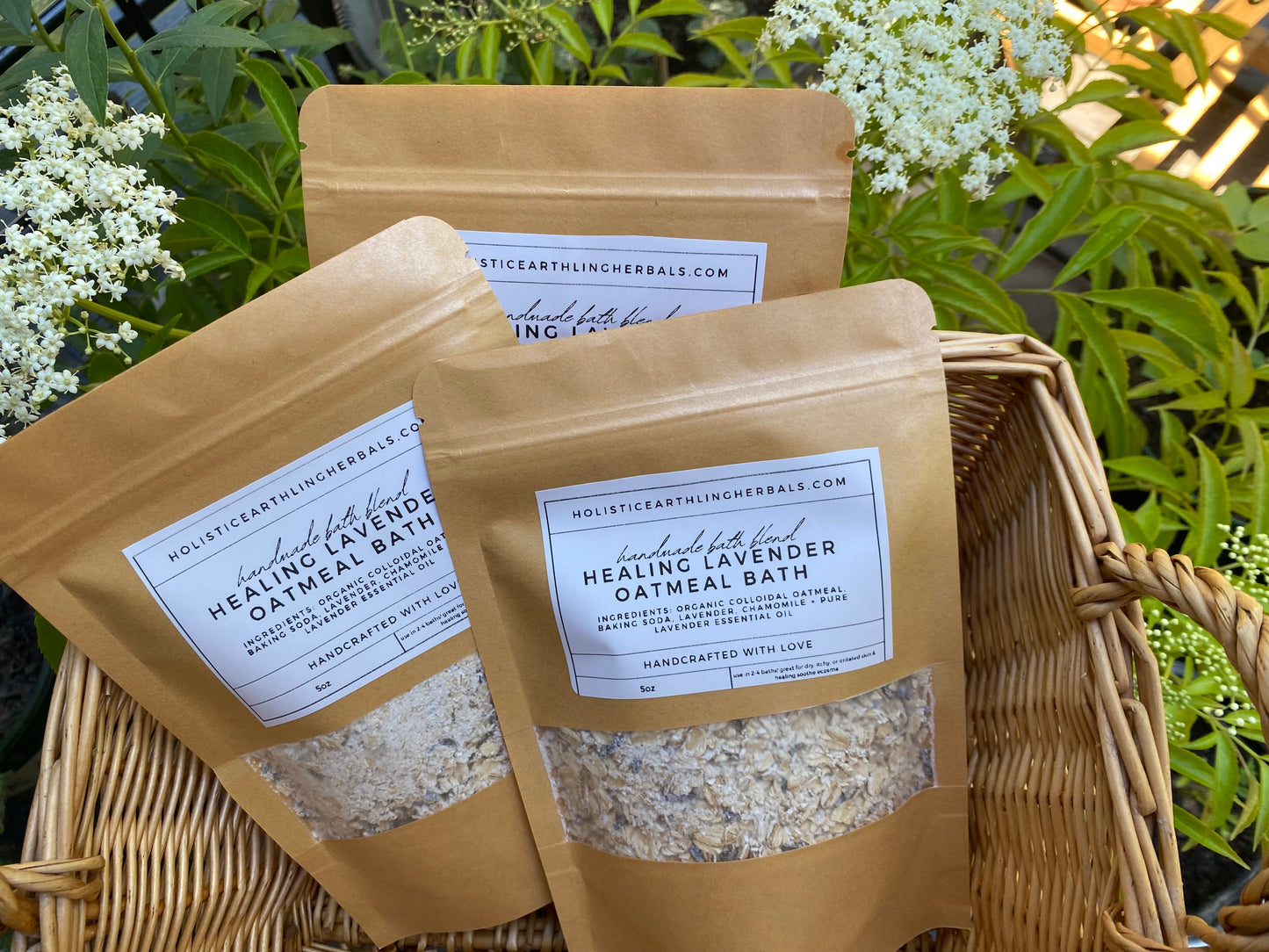 healing lavender oatmeal bath